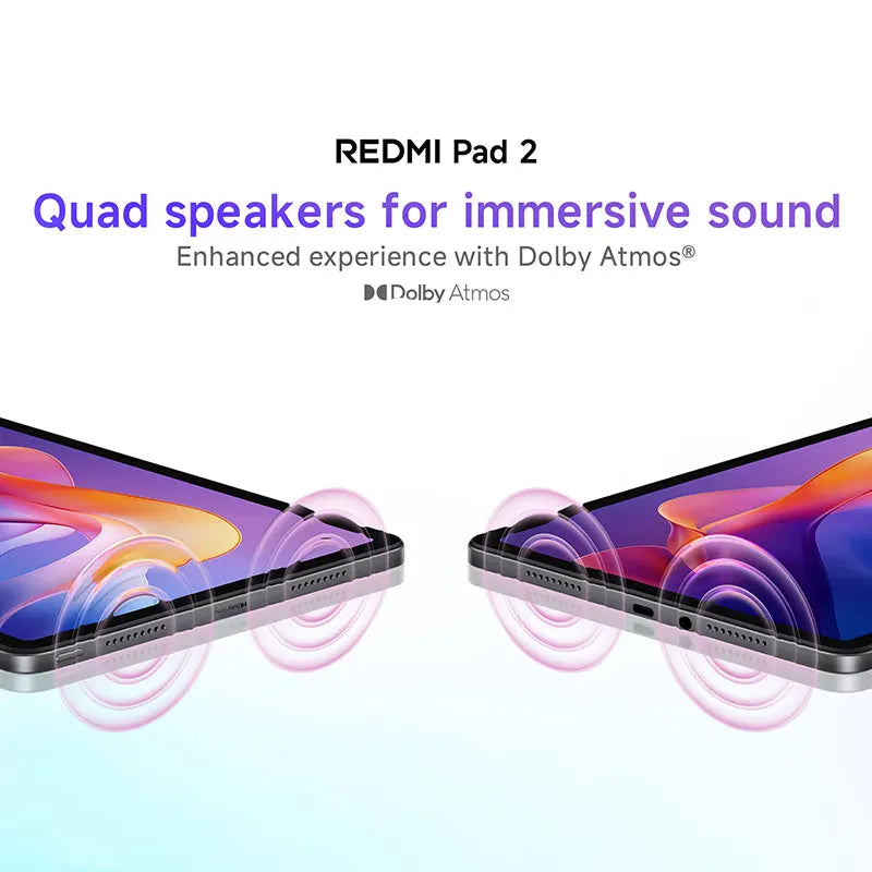 New Global version Xiaomi Redmi Pad 2 Tablet 90Hz 11" Display 9000mAh Battery MTK Helio G100-Ultra 8MP Camera Fast charging - Limetastore