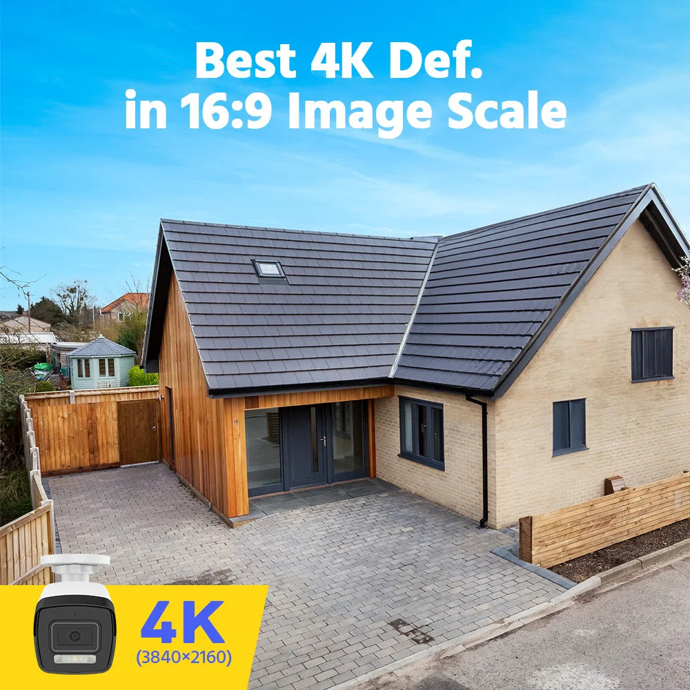 ANNKE 8MP 4K PoE komplet nadzornih kamer Bullet | Nočni vid EXIR, IP67, e-poštna opozorila