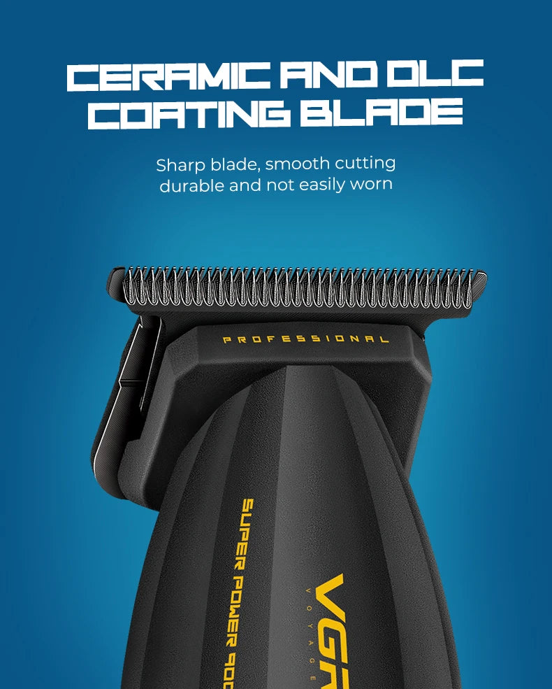 VGR V-285 Professional Hair Clipper – 9,000 RPM, 150-Min Runtime, 6 Combs