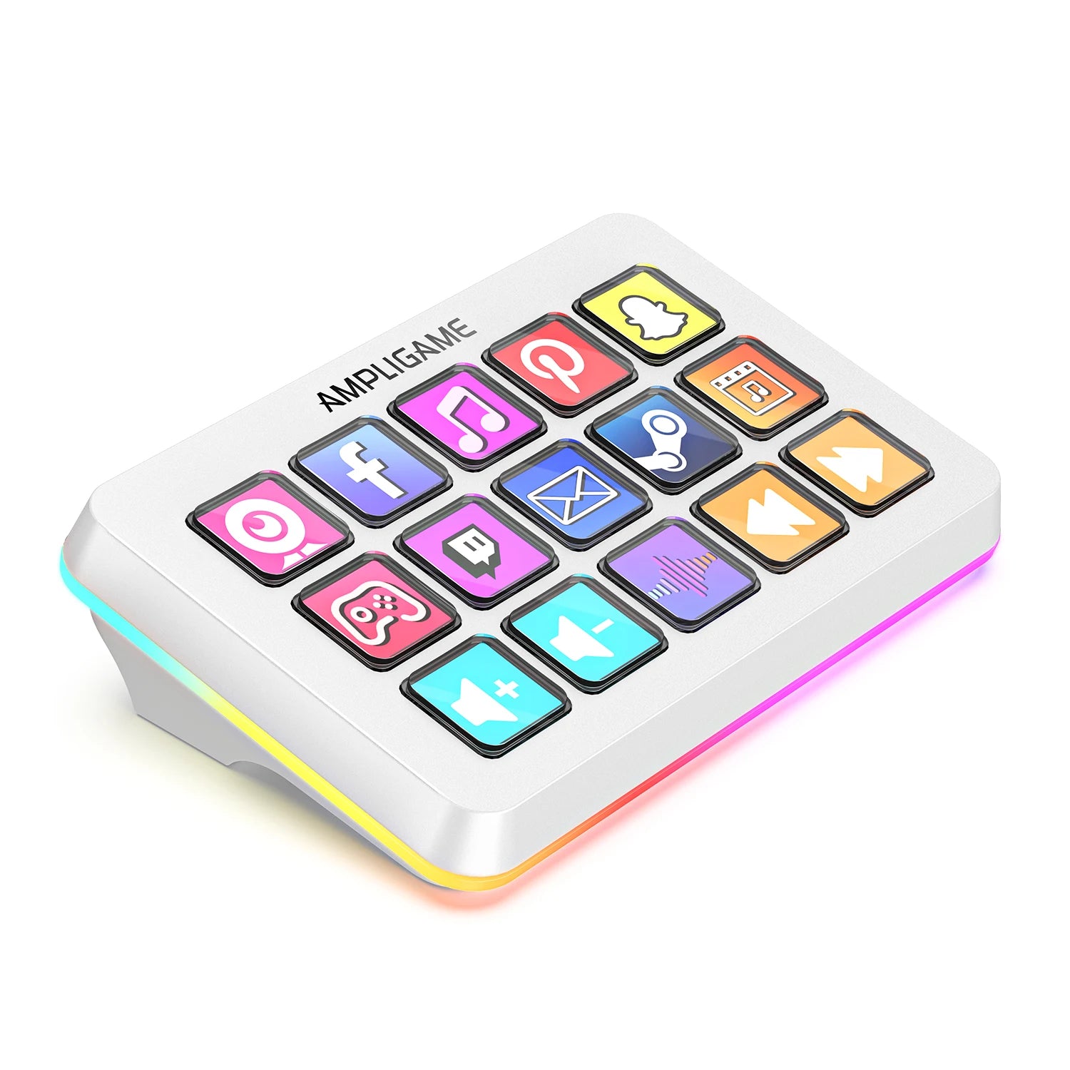 FIFINE D6 Macro Stream Controller – 15-tipkovni programabilni krmilnik za pretakanje v živo prek OBS, Twitch in YouTube