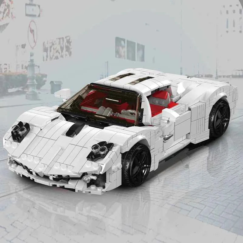 Mould King 10196 White Utopia Sport Racing Car - Limetastore