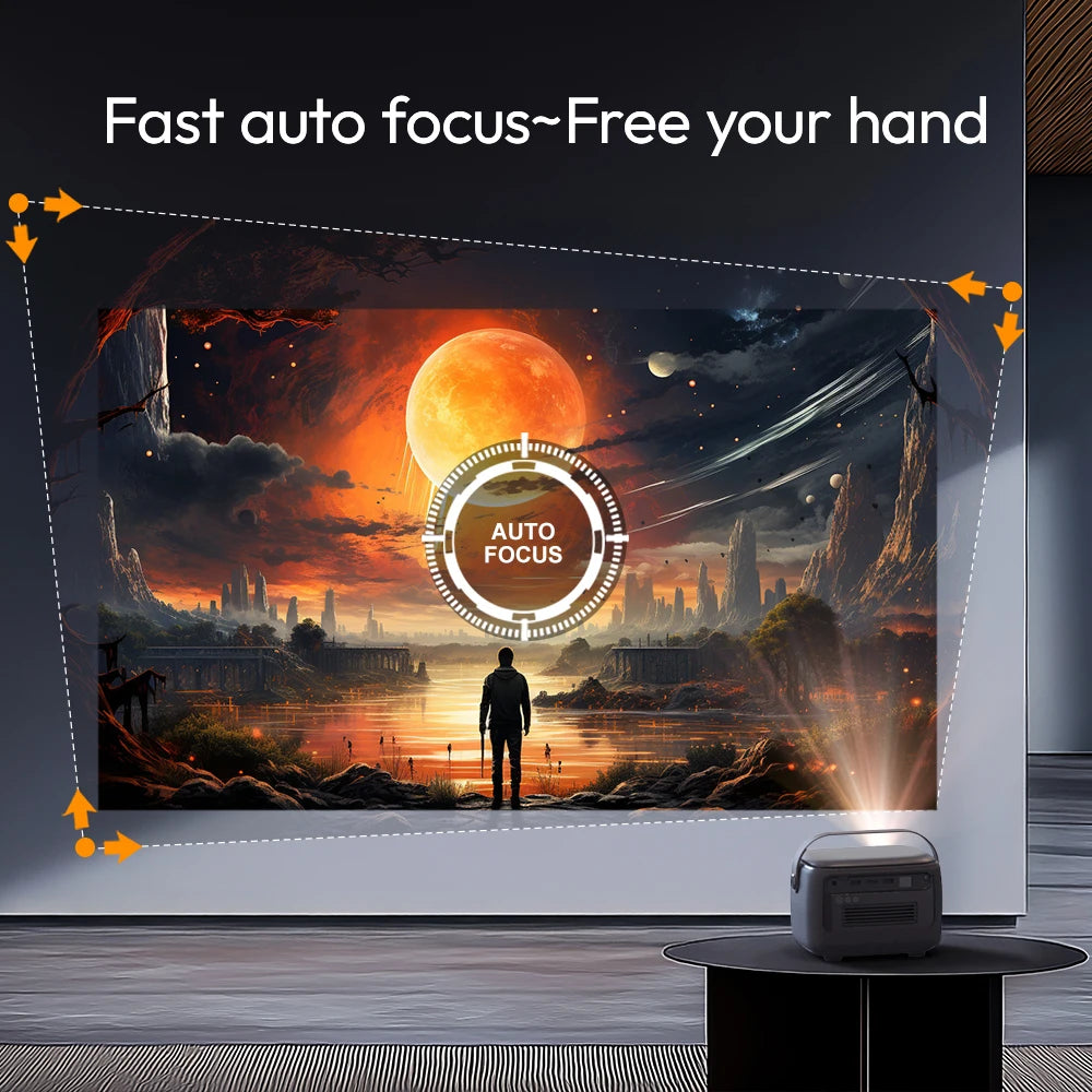 BYINTEK R20 Max Smart DLP Projector – 15600mAh Massive Battery, Android 11.0