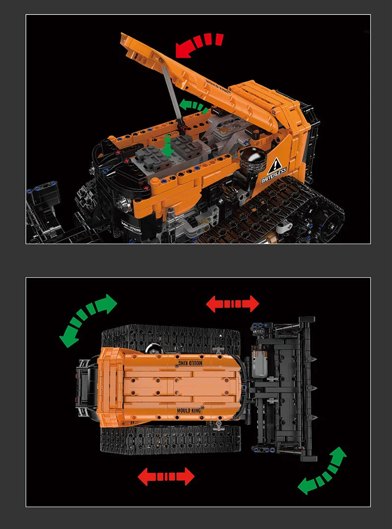 Mould King 17086 RC Reclaiming Machine Building Set | Motorized Technical Bucket Wheel Excavator - Limetastore