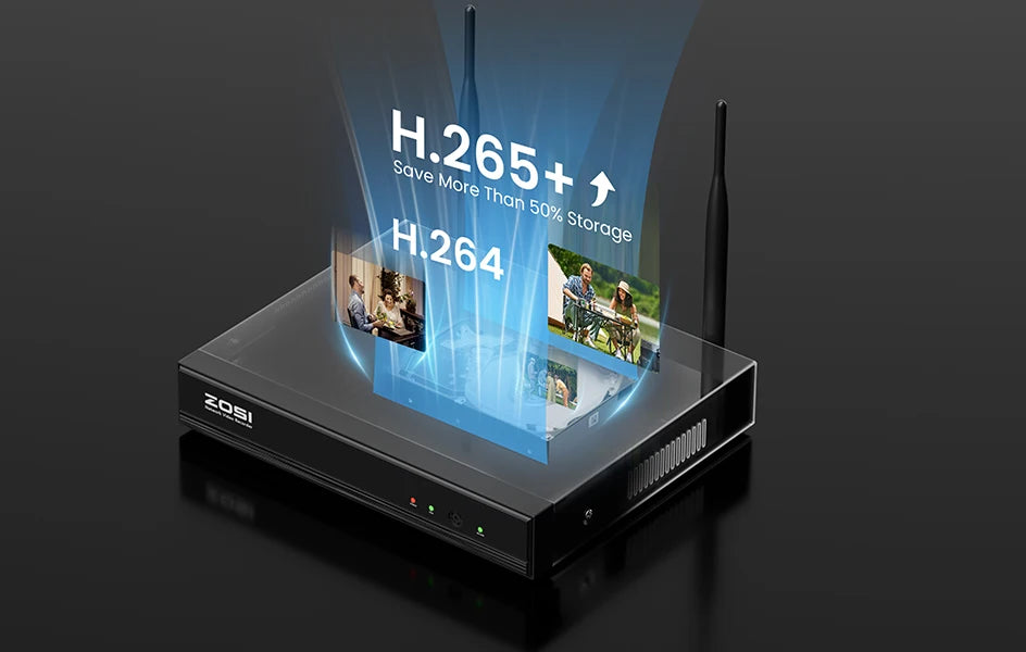Varnostni kameri sistem Wi-Fi 6 ZOSI 2K – 3MP notranje/zunanje brezžične IP kamere z dvosmernim zvokom