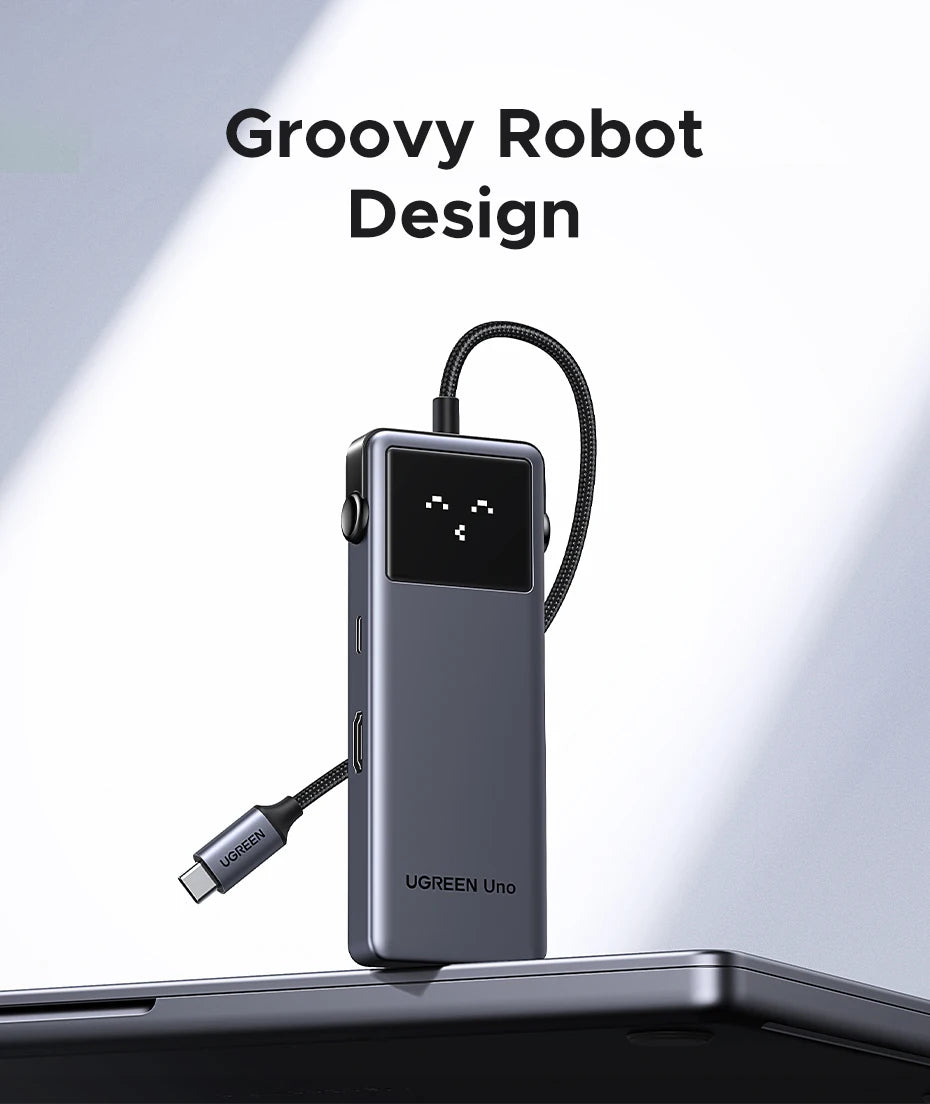 UGREEN Uno 6‑in‑1 USB‑C Hub with 4K60Hz HDMI, 10Gbps USB 3.2, PD100W