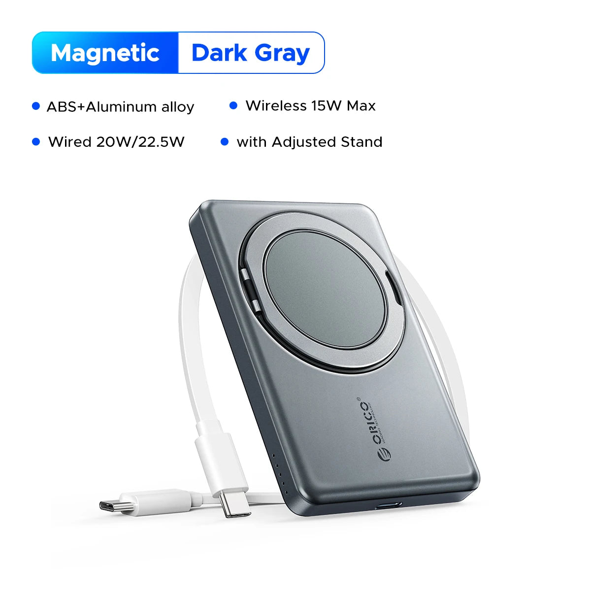 ORICO Kada Magnetic Power Bank – 5000 mAh / 10000 mAh PD22.5W brezžična zunanja baterija