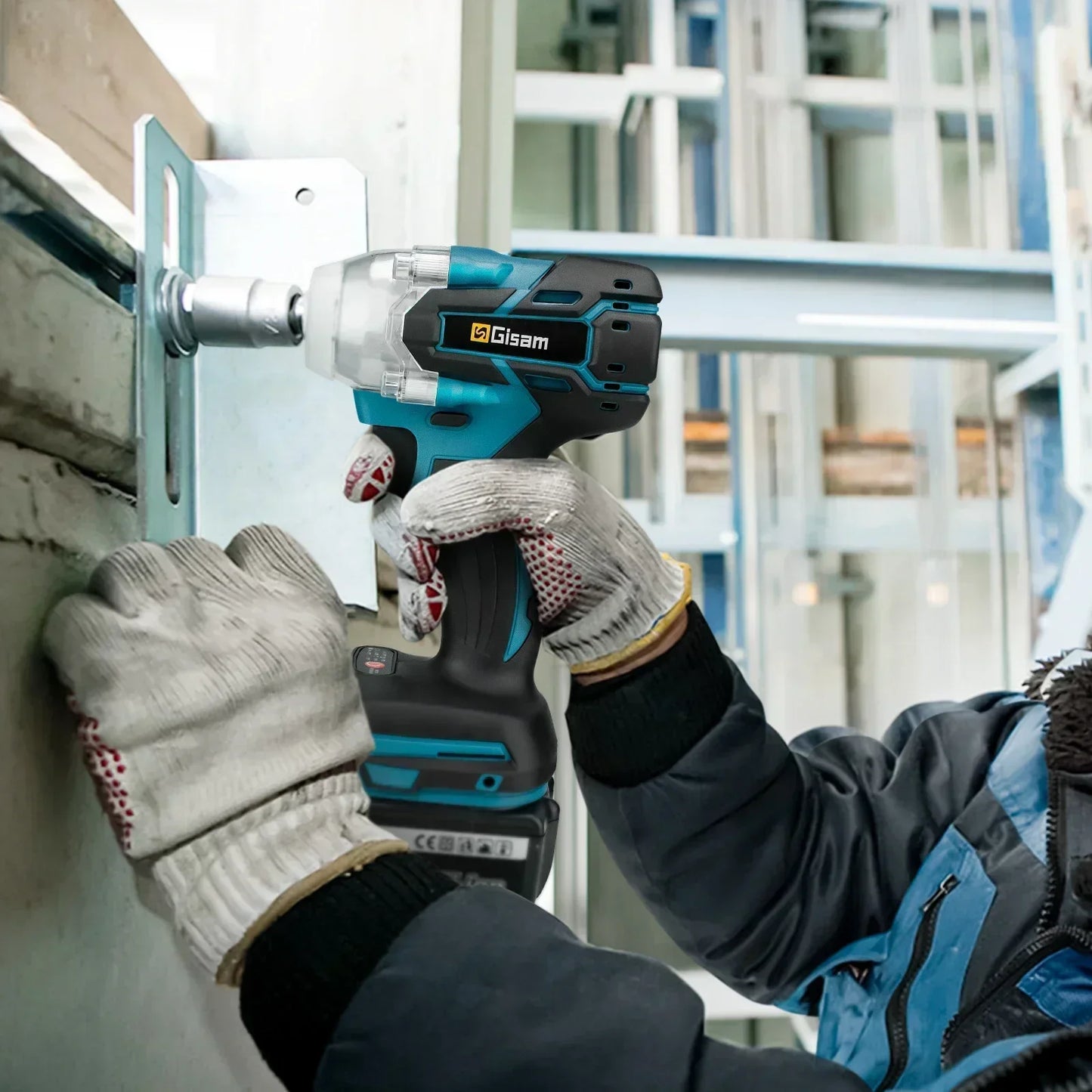 Gisam 520N.m brezkrtačni udarni vijačnik 1/2" za Makita 18V