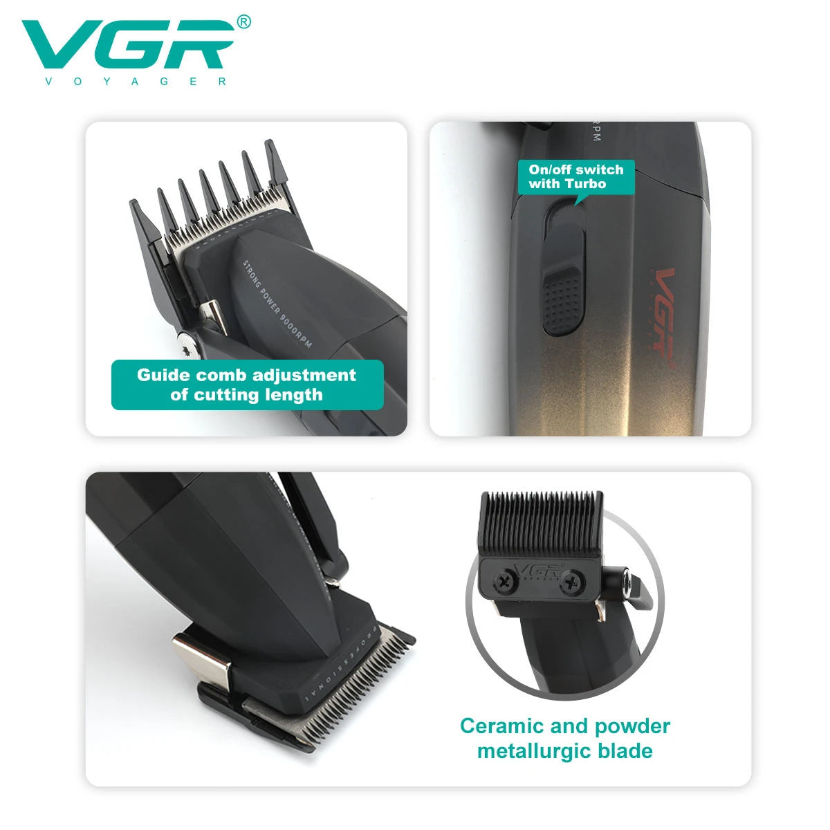 VGR Profesionalni strižnik za lase V-003 V-906 V-308