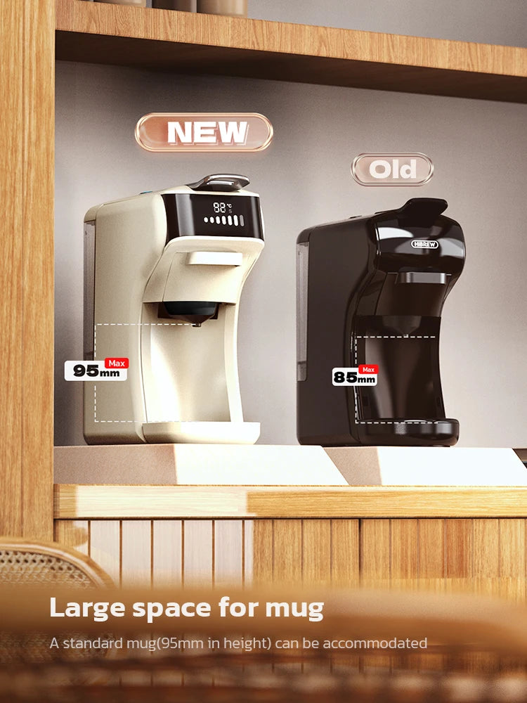 HiBREW H1B – aparat za kavo 6 v 1 na več kapsul | aparat za pripravo toplega in hladnega espressa | združljiv s kapsulami Dolce Gusto, Nespresso in mleto kavo