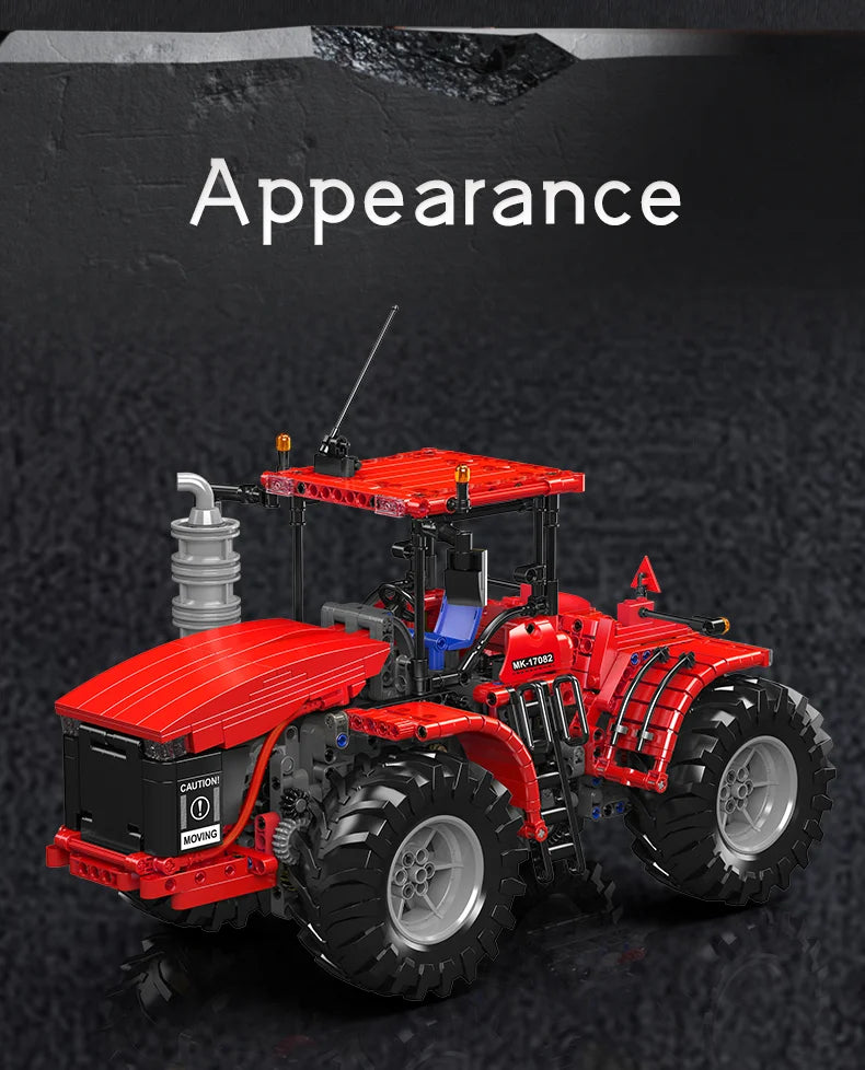 Mould King 17081/17082 RC Challenger Articulated Tractor | Motorized Technical Engineering Truck Building Set - Limetastore
