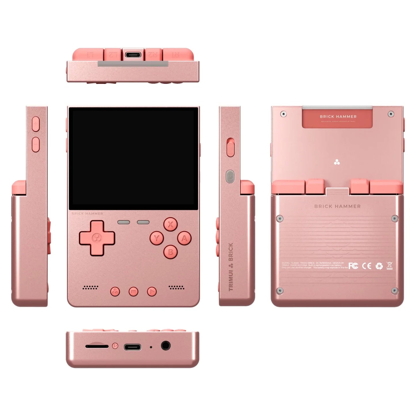 AMPOWN TRIMUI BRICK Metal Retro Games Console Portable Handheld Game Player CNC 3.2 IPS Screen Linux System Video Gaming Device - Limetastore