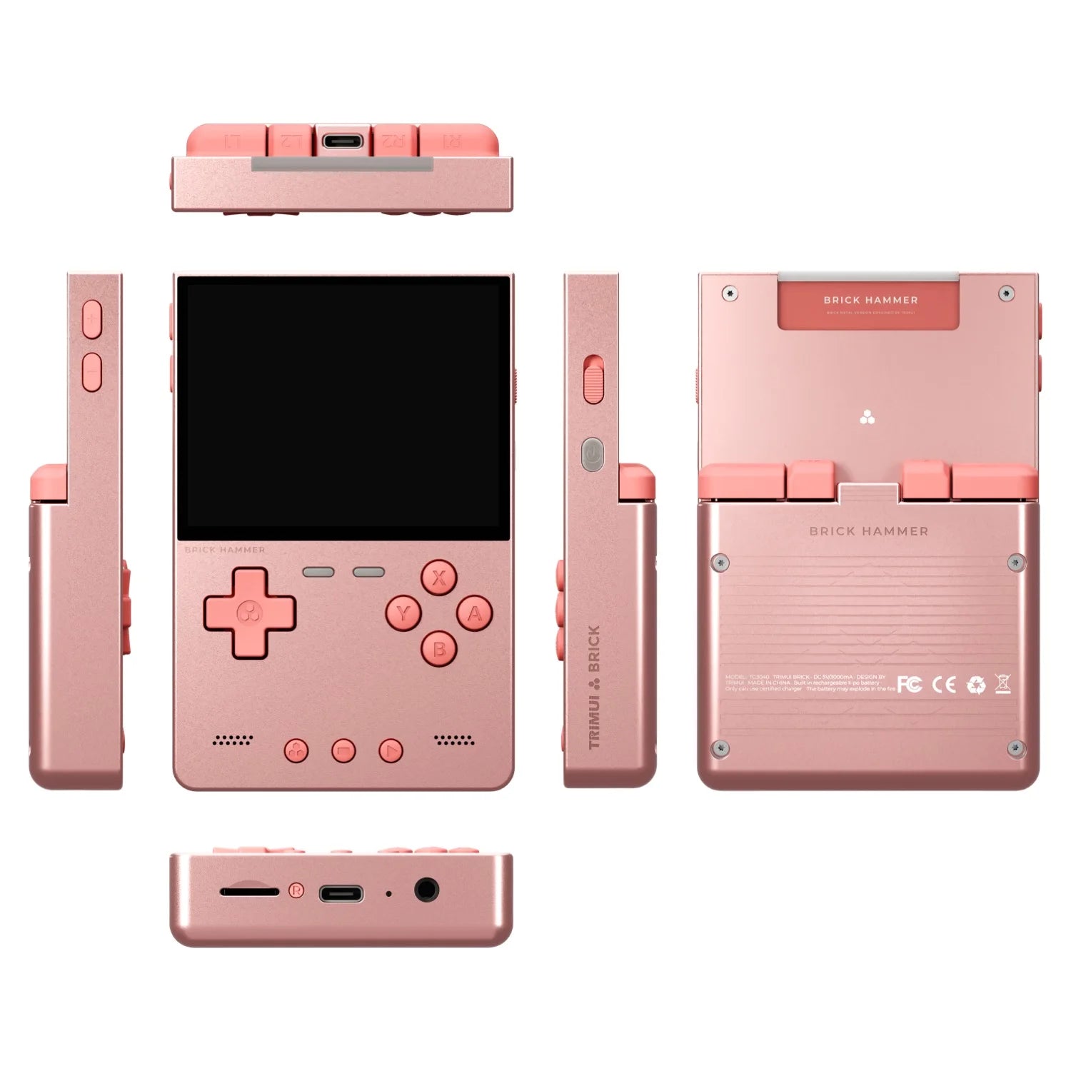 AMPOWN TRIMUI BRICK Metal Retro Games Console Portable Handheld Game Player CNC 3.2 IPS Screen Linux System Video Gaming Device - Limetastore