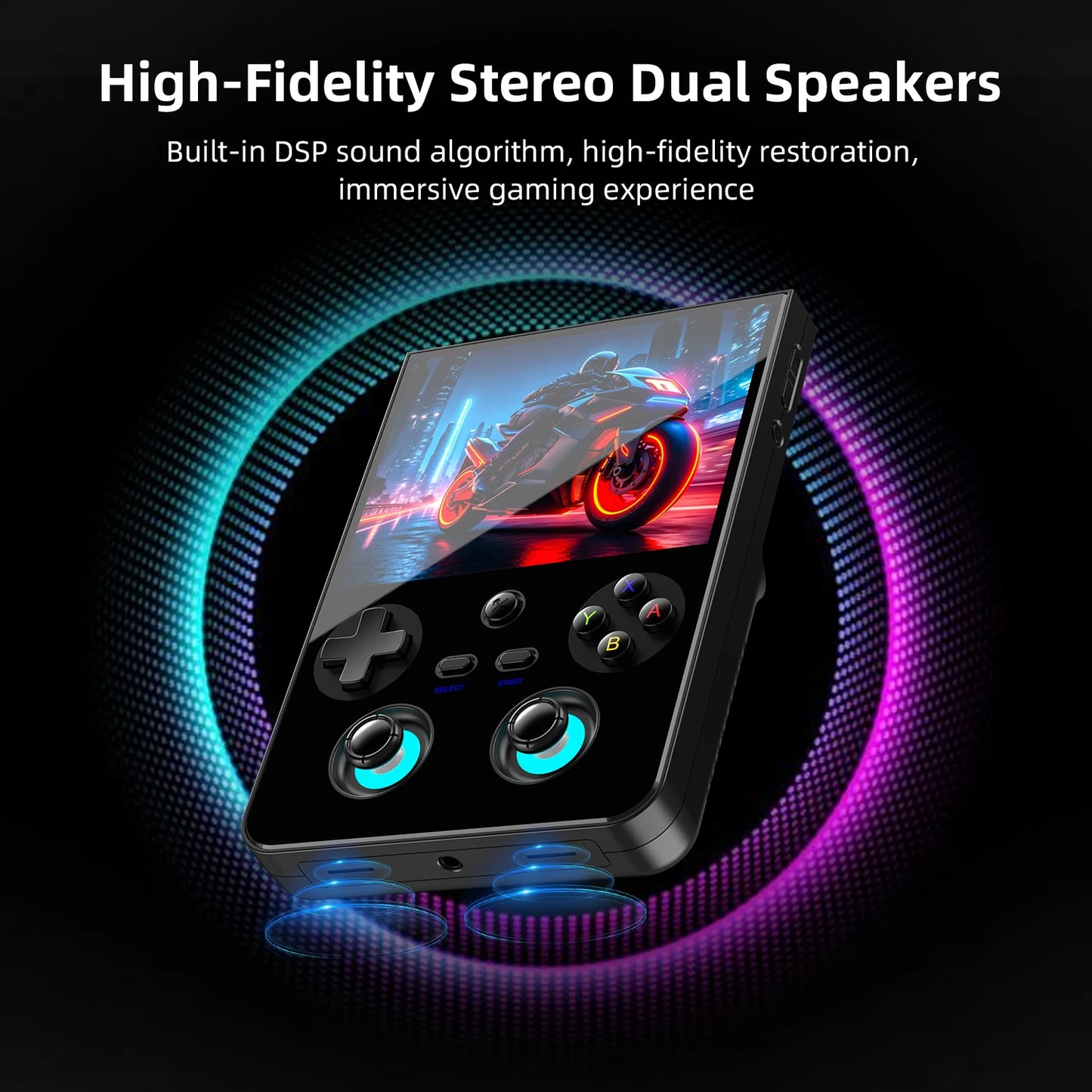 AMPOWN Anbernic RG477V Handheld Game Consoles 4.7-Inch LTPS Screen 120Hz Android 14 Portable Retro Video Gaming Player AI WIFI - Limetastore