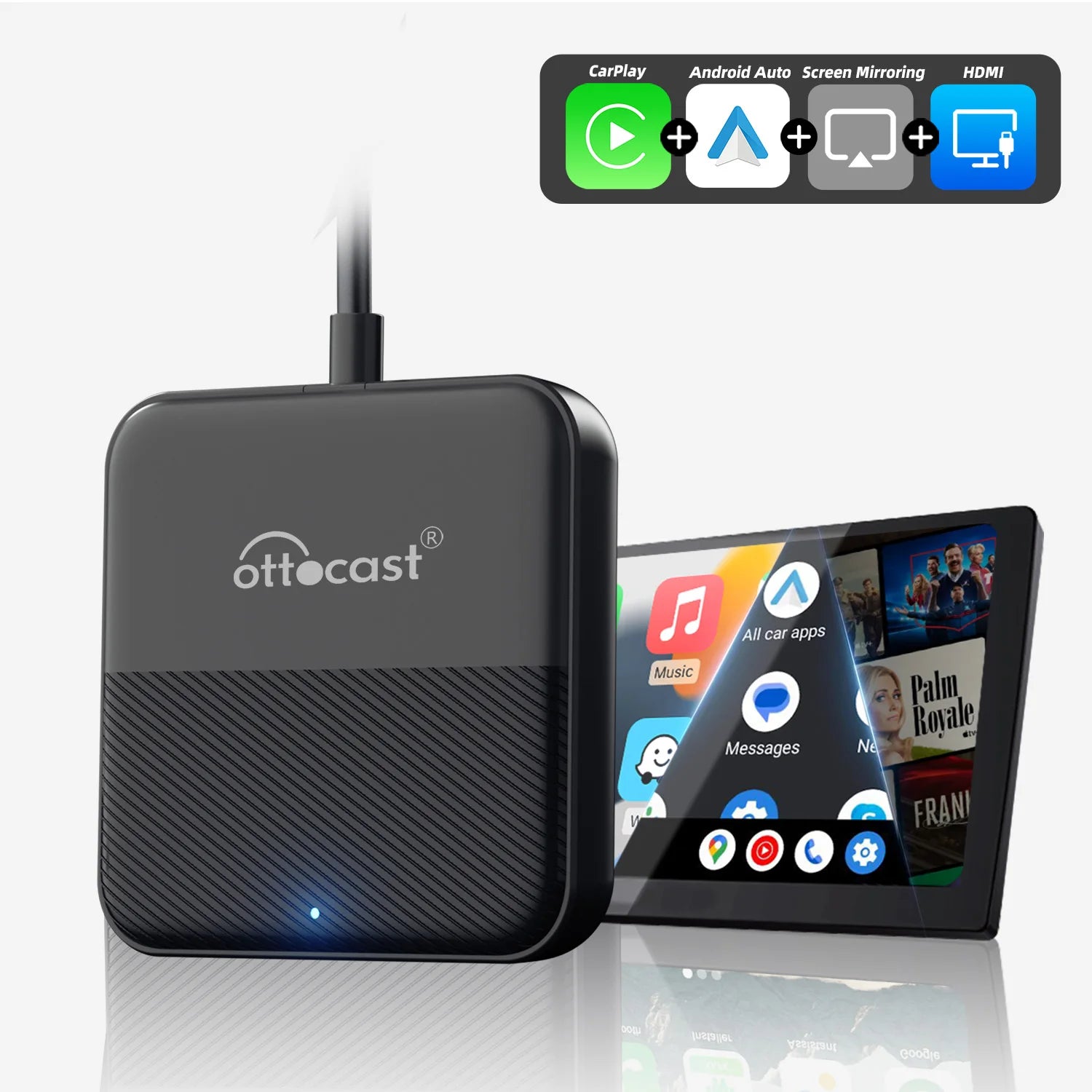 OTTOCAST Express Car TV Mate brezžični CarPlay HDMI adapter