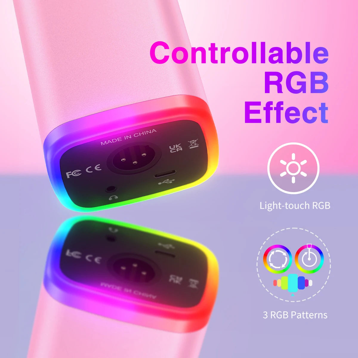 FIFINE AmpliGame AM8P USB/XLR Dynamic Microphone | RGB Control & Mute - Limetastore