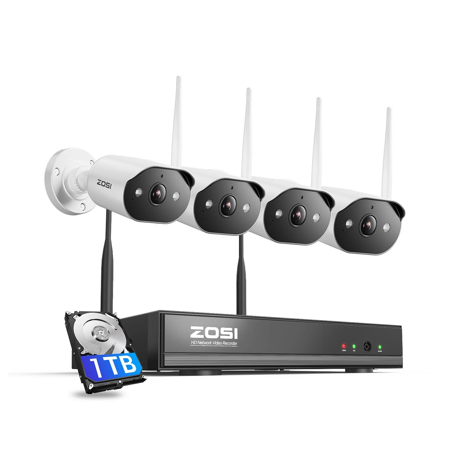Varnostni kameri sistem Wi-Fi 6 ZOSI 2K – 3MP notranje/zunanje brezžične IP kamere z dvosmernim zvokom
