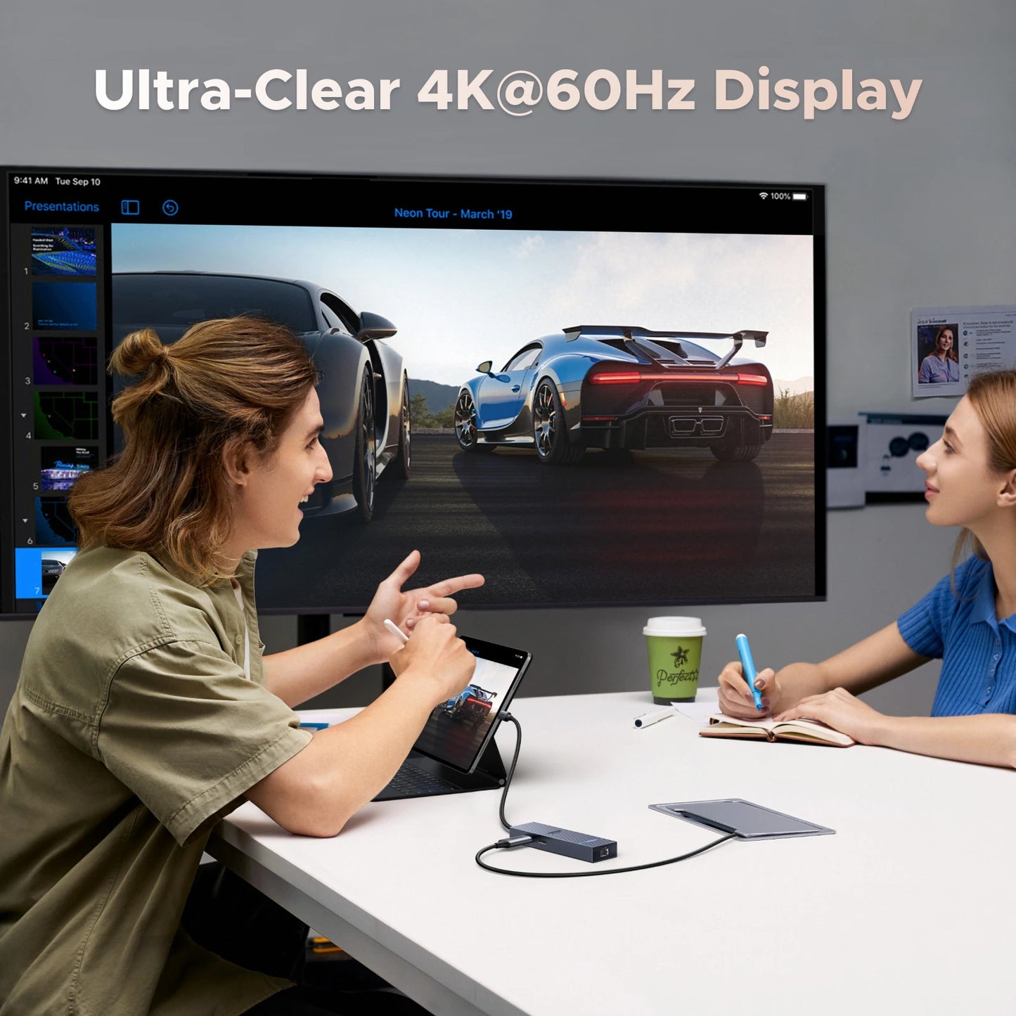 UGREEN 6‑in‑1 USB‑C Hub with 4K60Hz HDMI, 10Gbps USB‑A & USB‑C Data Ports