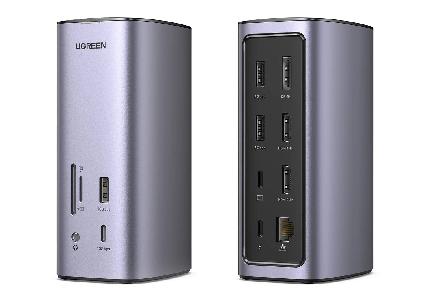 UGREEN 12-v-1 priklopna postaja USB-C z 8K HDMI, 4K60Hz DisplayPort, trojnim zaslonom