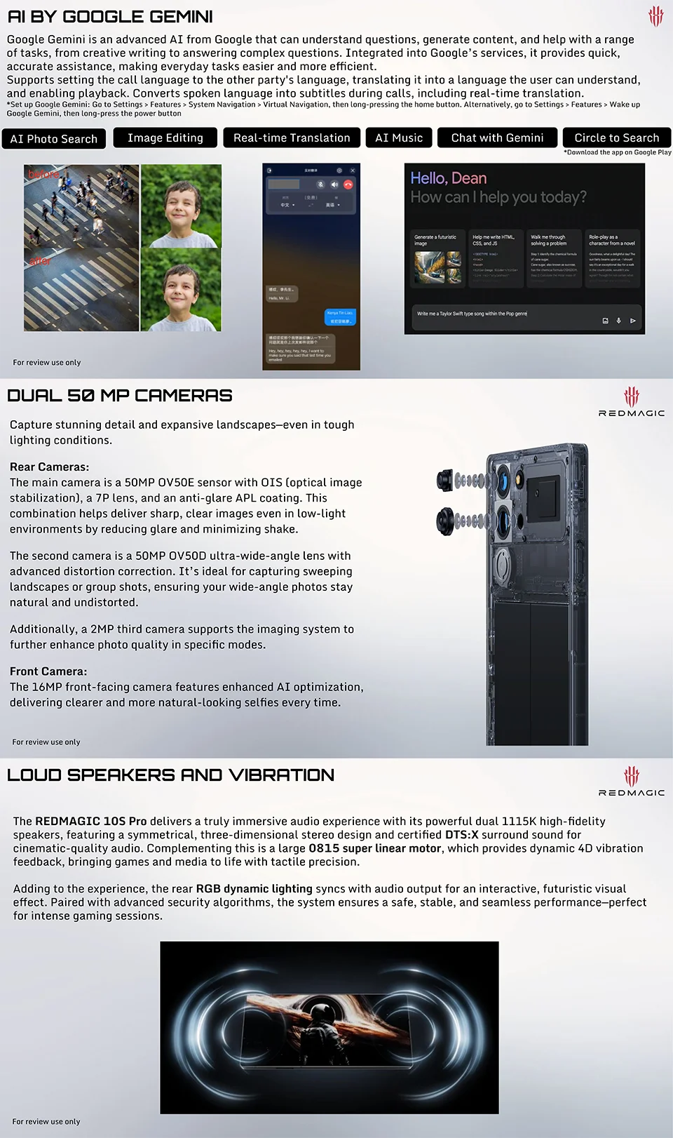 RedMagic 10S Pro 5G Gaming Phone | Snapdragon 8 Elite Leading Version | 7050mAh Battery | 6.85" UDC Full Screen | Global Version - Limetastore
