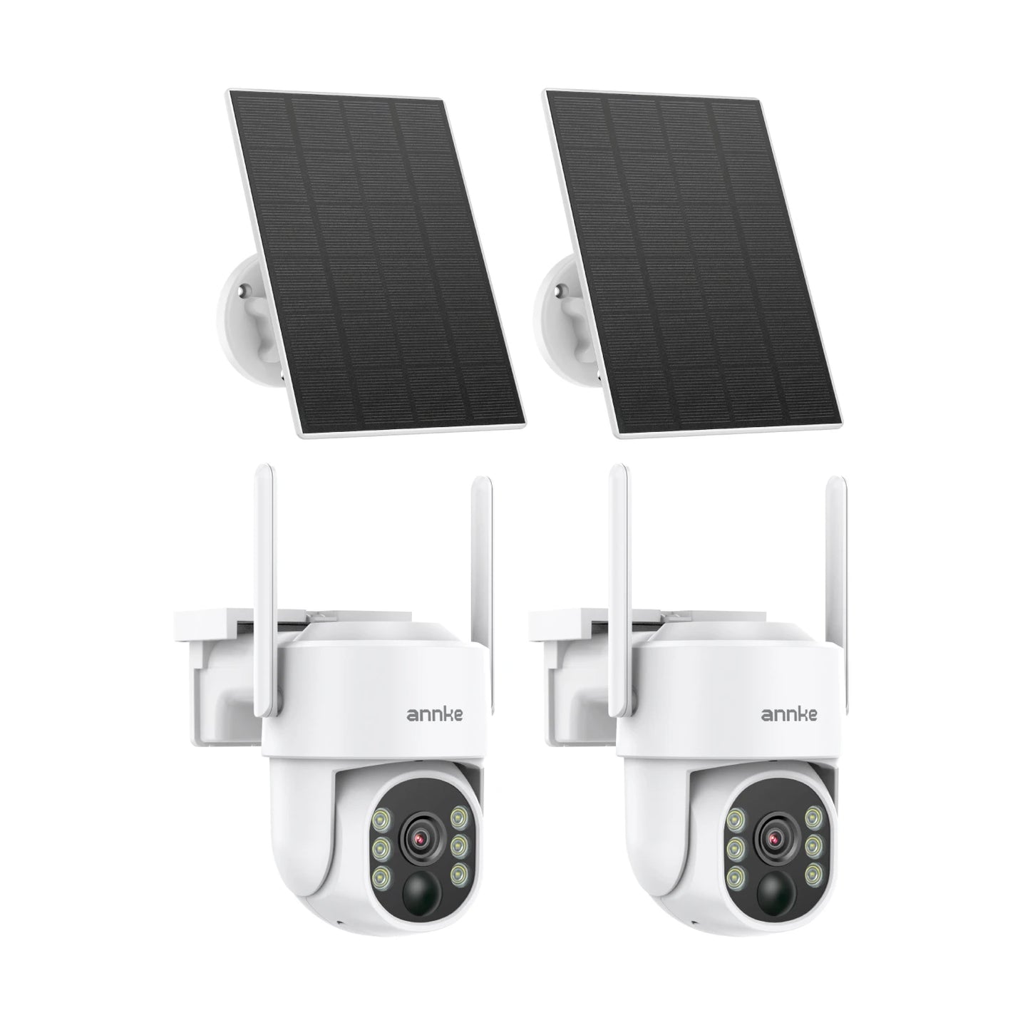 ANNKE 4MP brezžična baterijska PT kamera | Barvni nočni vid, solarno napajanje, WiFi