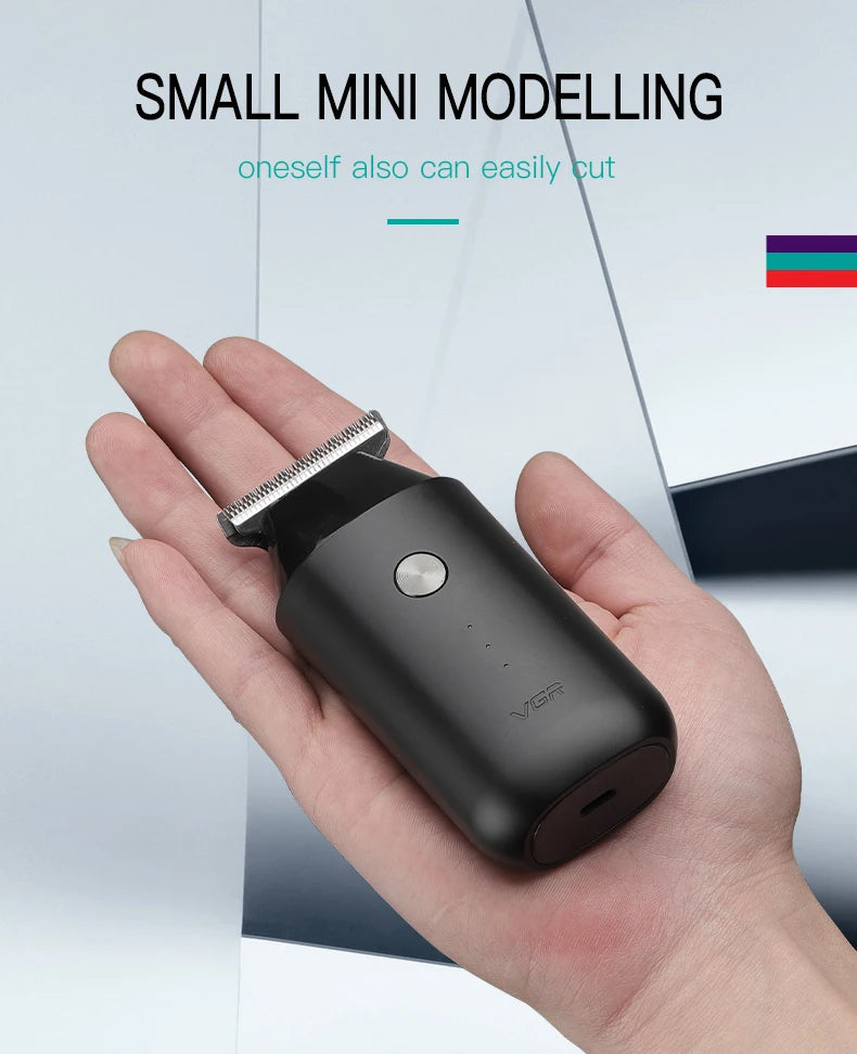 VGR V-932 Mini Pocket Hair Trimmer 0.5-3mm Zero-Cut 120-Min