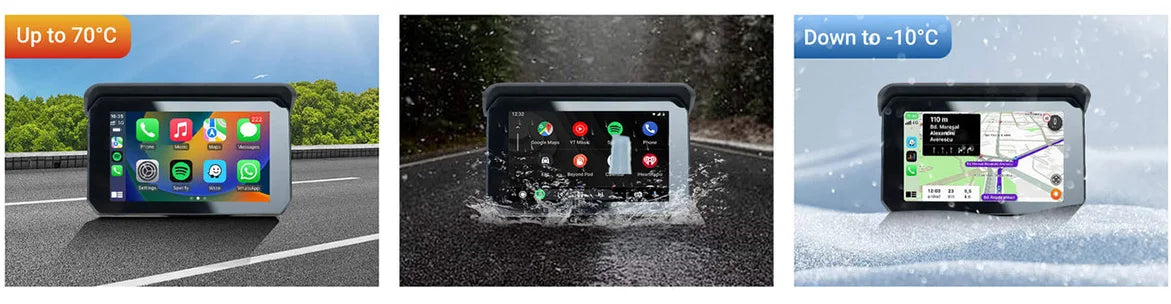 Lite C5 SE Motociklistični zaslon CarPlay Android Auto vodoodporen
