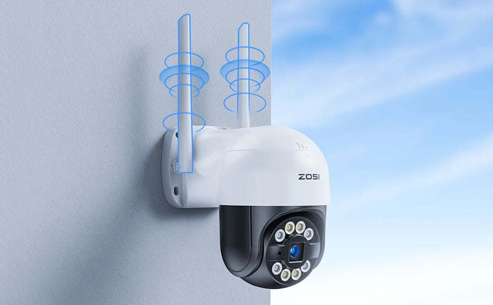 ZOSI 2K 3MP zunanja WiFi PTZ kamera s pomikanjem/nagibanjem – dodatna kamera za sisteme ZOSI NVR