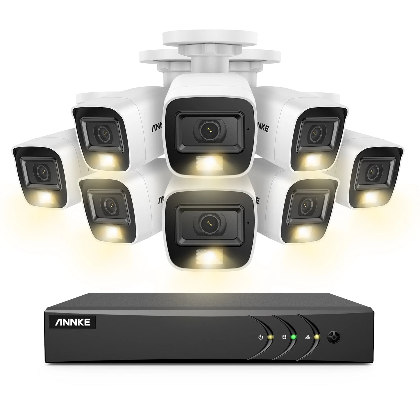 ANNKE 5MP Lite Ultra HD CCTV sistem | H.265+ 8-kanalni DVR, 8× EXIR kamer