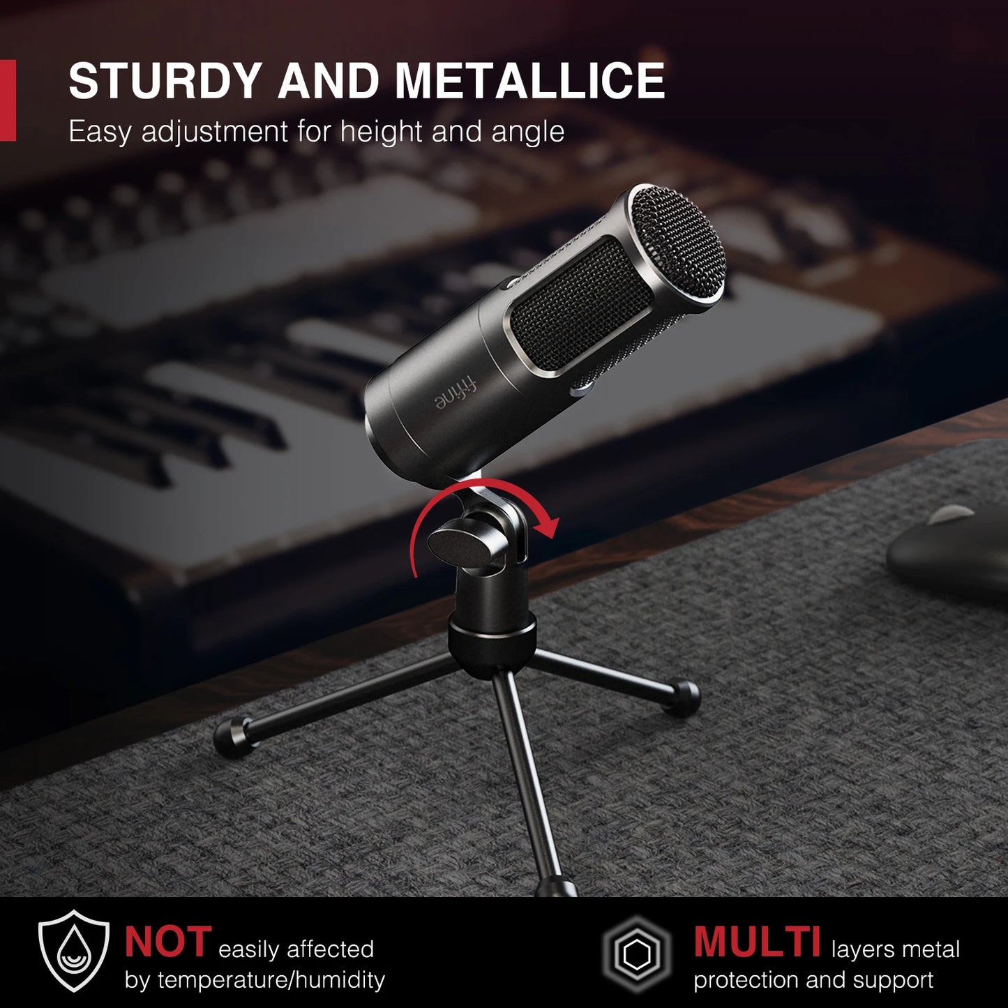 FIFINE K669D XLR Dynamic Microphone | Professional Vocal & Podcast Mic - Limetastore