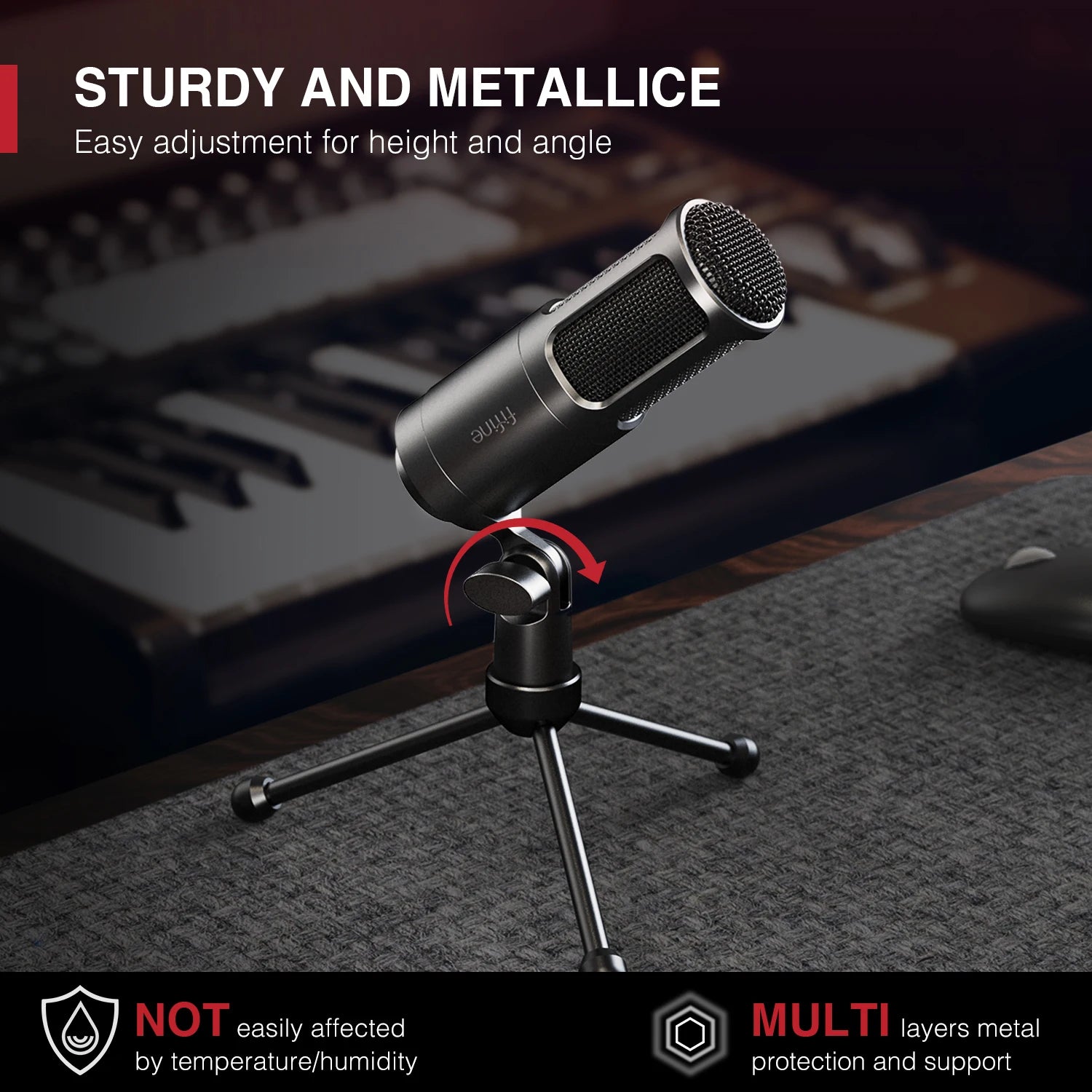 FIFINE K669D Professional XLR Dynamic Mic | Studio Recording & Podcast - Limetastore