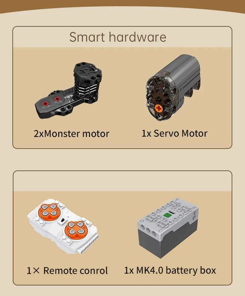 Mould King 18038 Remote‑Control Bigfoot Climbing Car - Limetastore