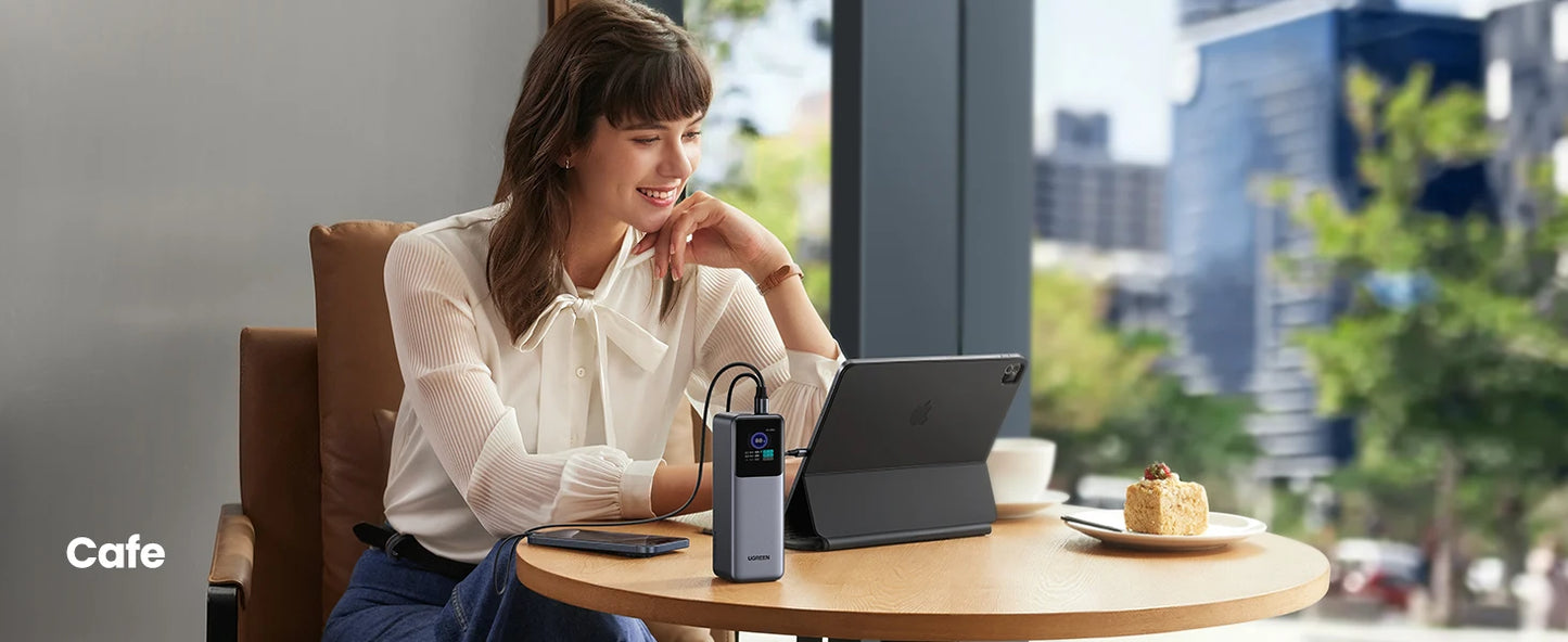 UGREEN Nexode 200W 25000mAh prenosna baterija – PD hitro polnjenje prenosna zunanja baterija
