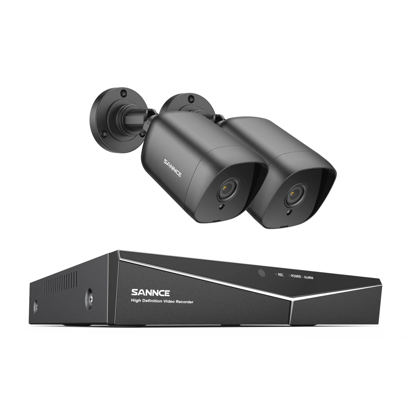 SANNCE 4-kanalni DVR CCTV sistem | 2/4 × 2MP IR kamere, 1080P TVI, 1280TVL, komplet za zunanji nadzor