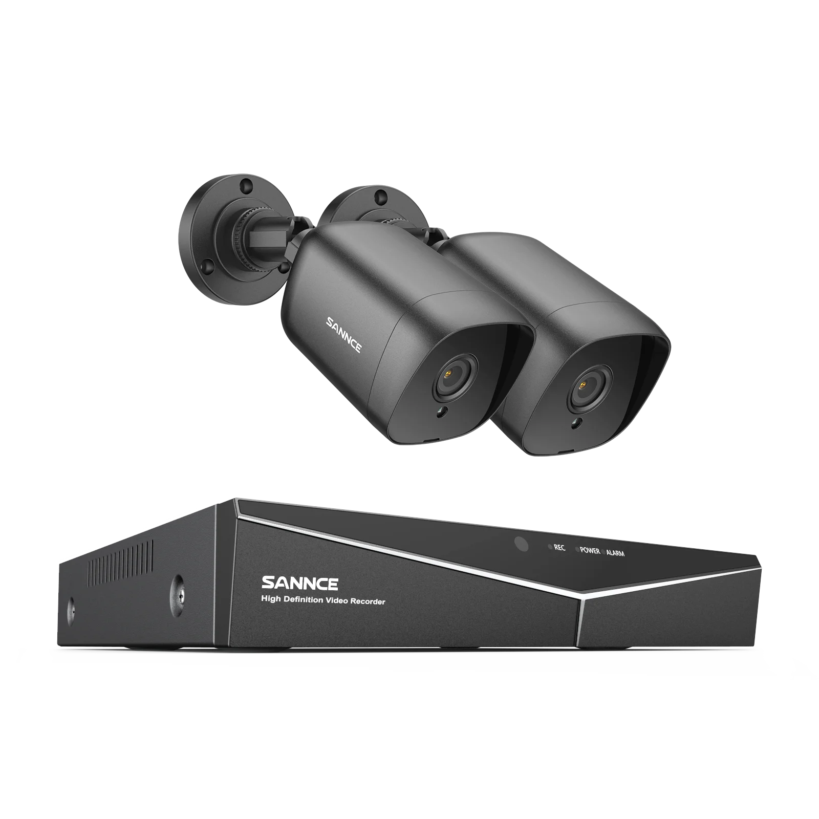 SANNCE 4-kanalni DVR CCTV sistem | 2/4 × 2MP IR kamere, 1080P TVI, 1280TVL, komplet za zunanji nadzor