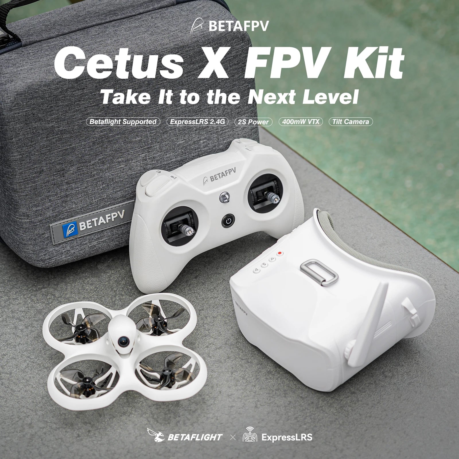 BETAFPV Cetus X FPV Kit 2S brezkrtačni RTF začetniški dron 2026