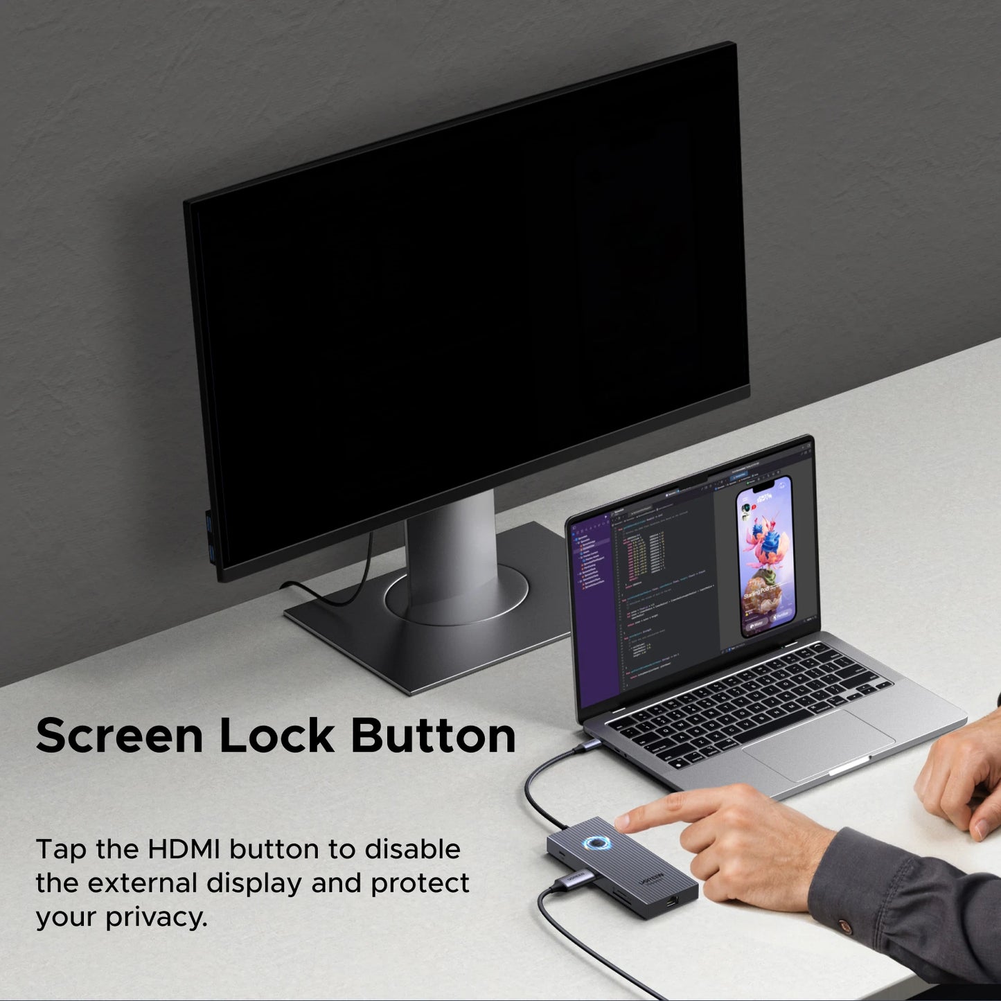 UGREEN 10Gbps USB-C zvezdišče s HDMI 4K60Hz, gigabitnim RJ45, PD100W, SD/TF in USB-A/C priključki