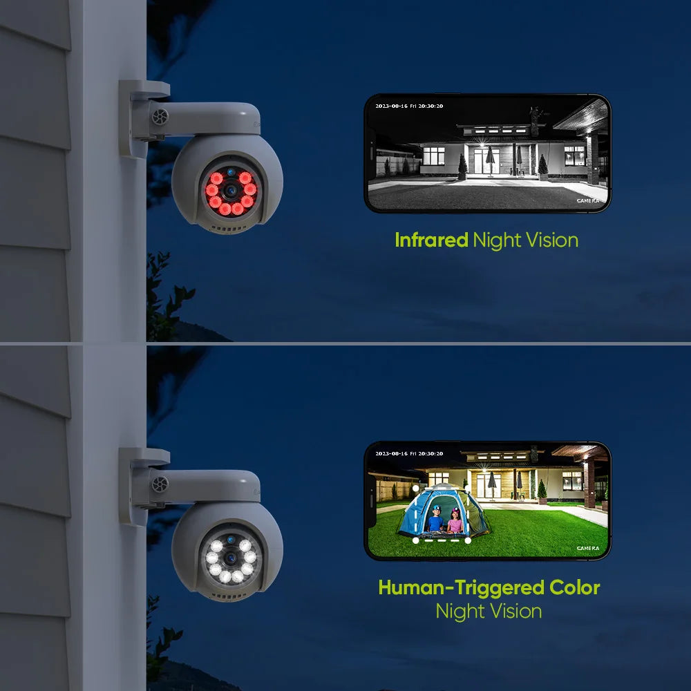 SANNCE 4K 8MP PoE CCTV sistem | 8-kanalni NVR, zaznavanje ljudi, pametno sledenje, barvni nočni vid, ONVIF