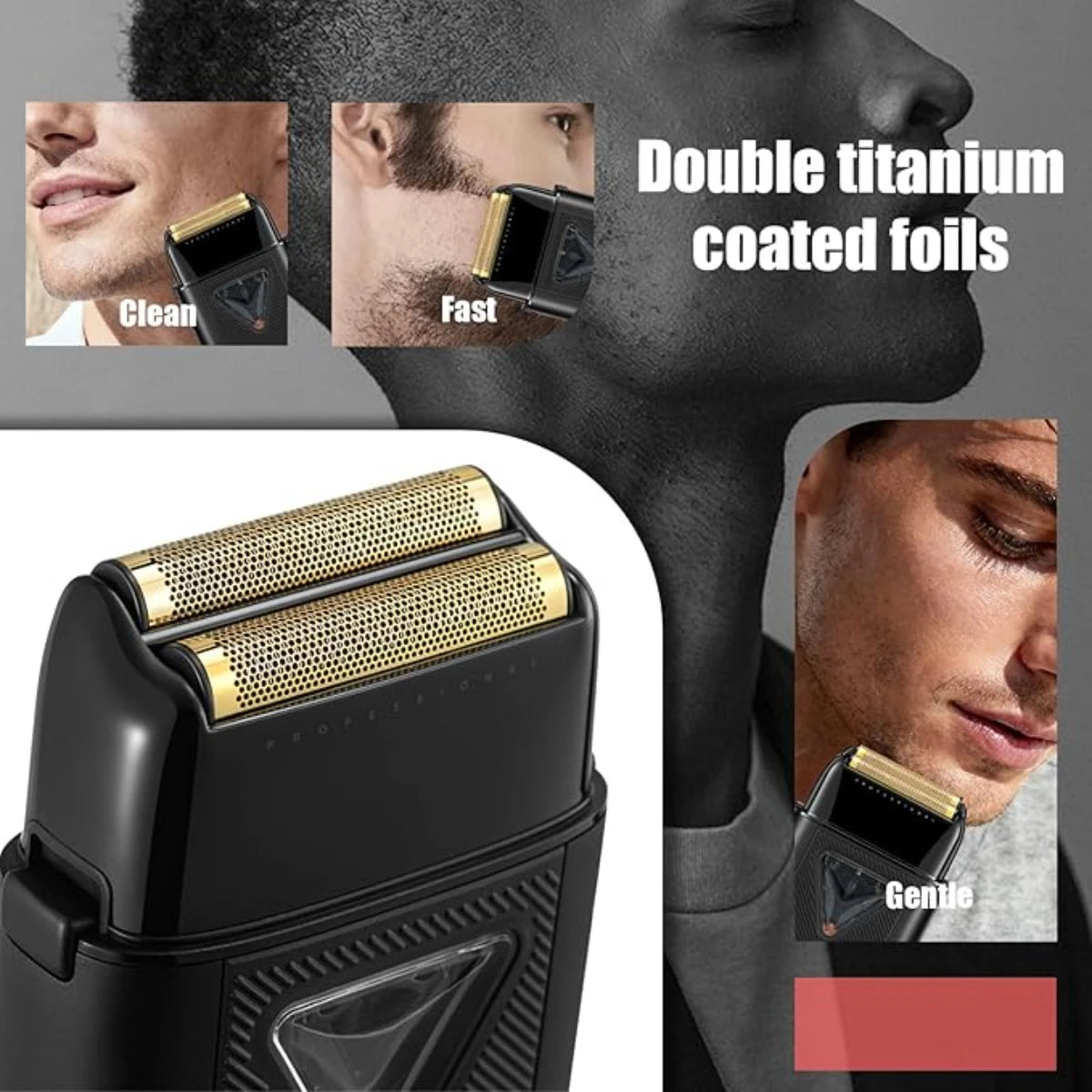VGR V-035S Professional Foil Shaver – Vector Motor, 200-Min Runtime, IPX6 Waterproof