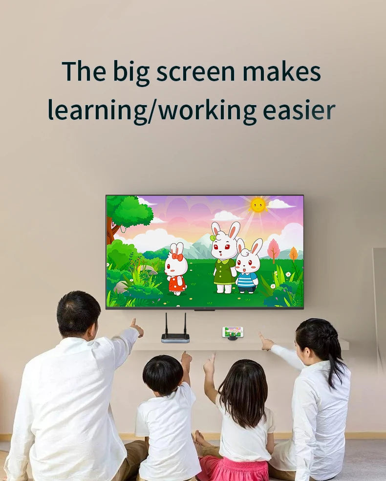 50m 5G Wireless 4K HDMI Transmitter & Receiver | Multi‑Device Mirroring