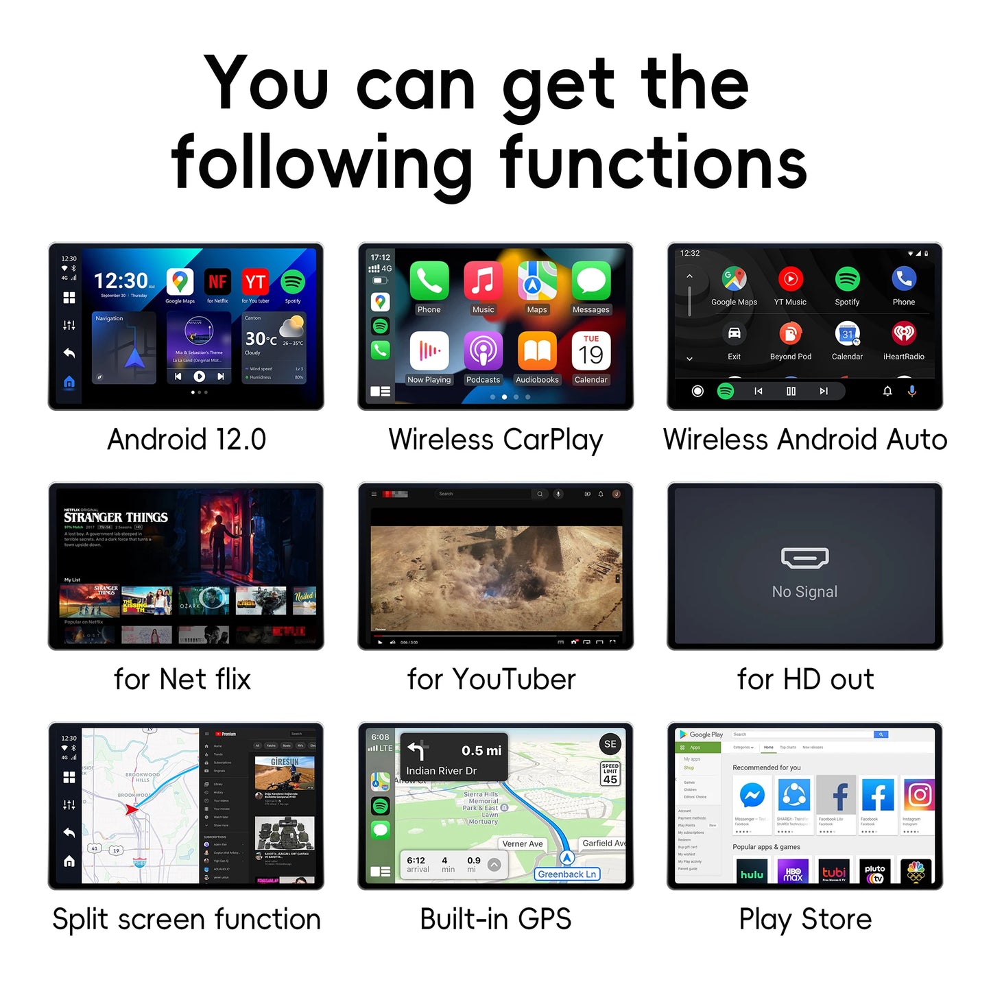 OTTOCAST OttoAiBox P3 Android 13 Brezžični CarPlay AI Box