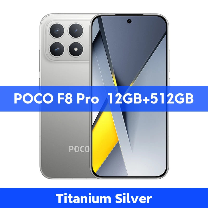 POCO F8 Pro 5G Global Version Smartphone Snapdragon® 8 Elite 6.59" 120Hz AMOLED Display 6210mAh  50MP Camera 100W Charge NFC - Limetastore