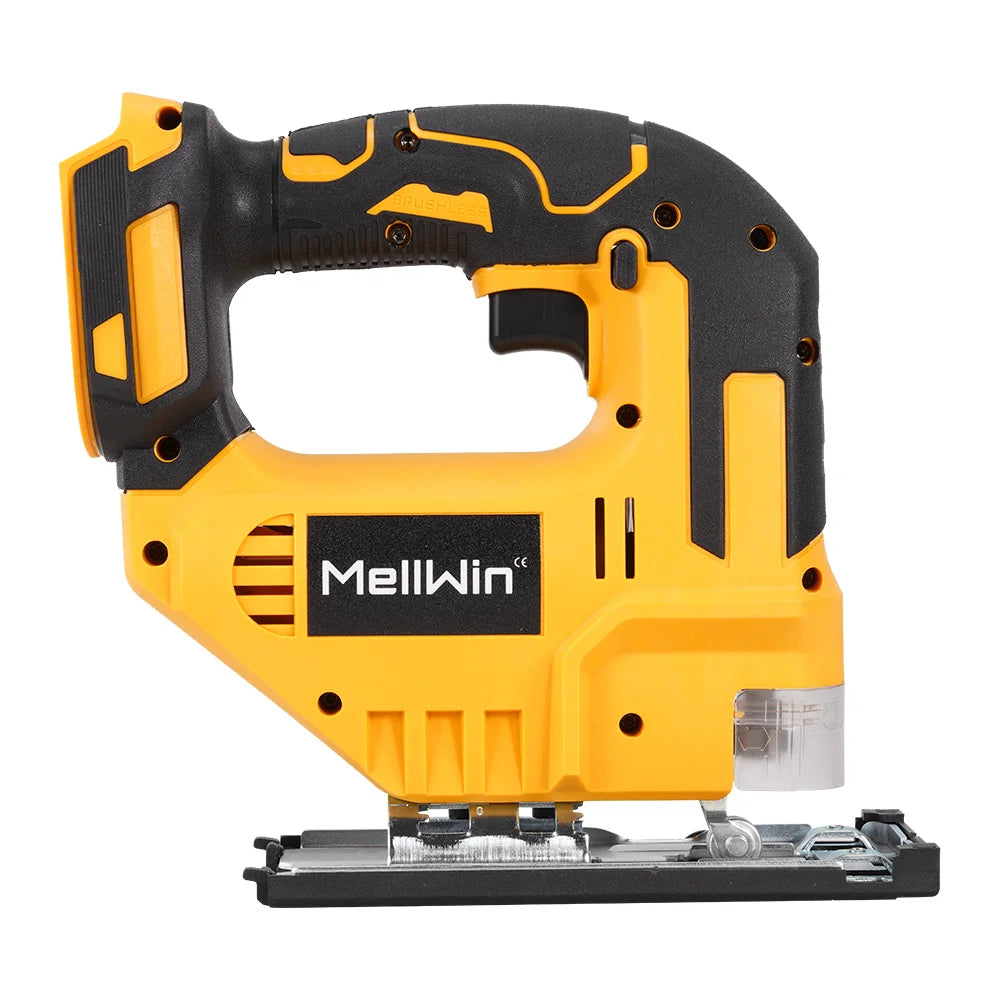 MELLWIN 3500RPM Cordless Electric JigSaw 31 Blade Wireless Curve Saw Multi-function Woodworking Tool For Makita 18V Battery Pin - Limetastore