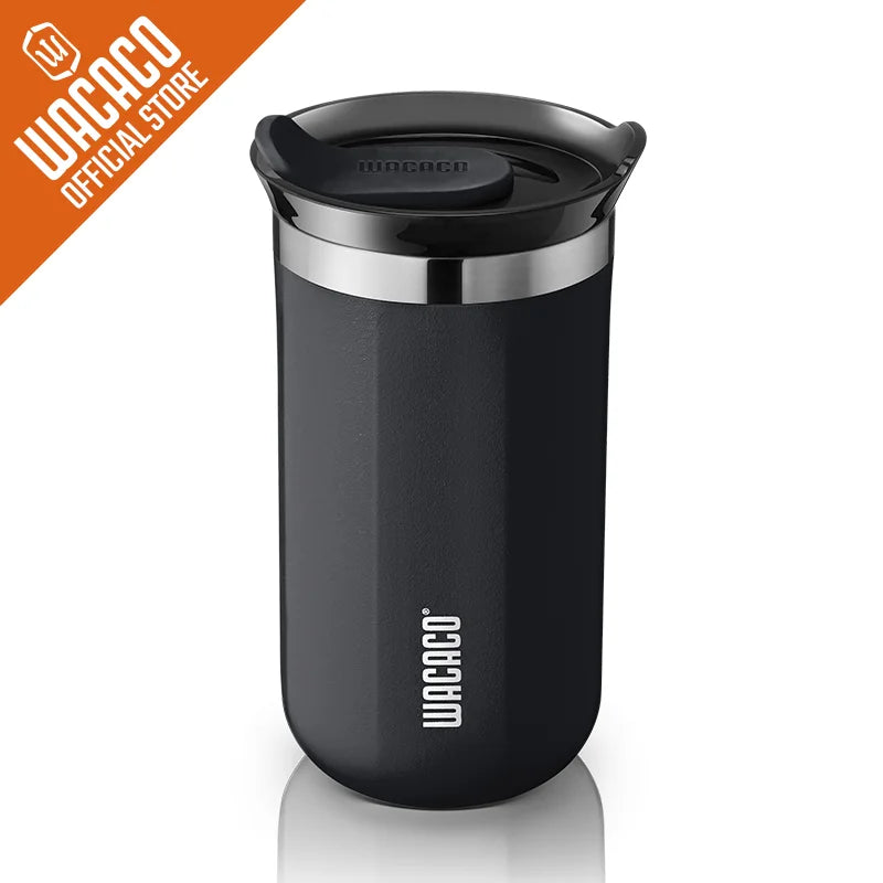 Wacaco Octaroma vakuumska izolirana skodelica za kavo – dvostenska potovalna termovka iz nerjavečega jekla z nepropustnim pokrovom, 180 ml / 300 ml / 450 ml termo skodelica