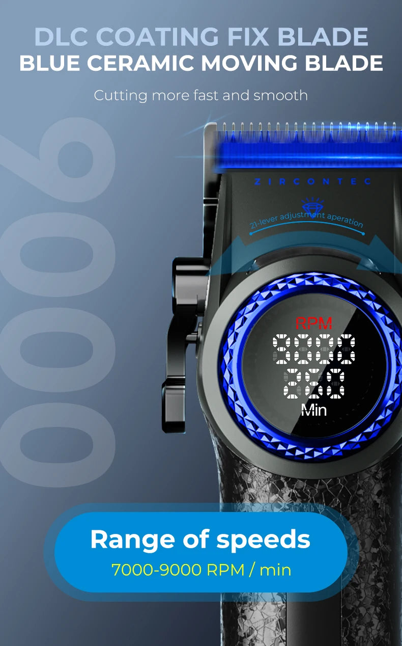 VGR V-001 profesionalni strižnik za lase 9000 RPM BLDC 300-minutno delovanje
