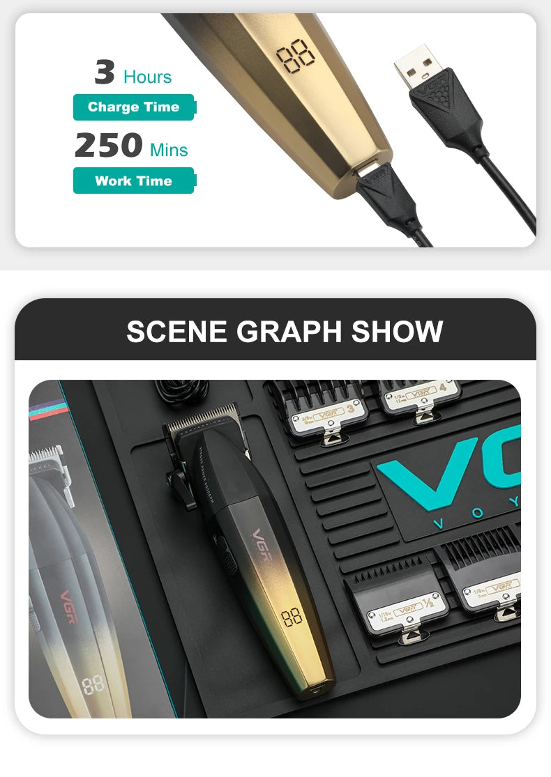 VGR Profesionalni strižnik za lase V-003 V-906 V-308