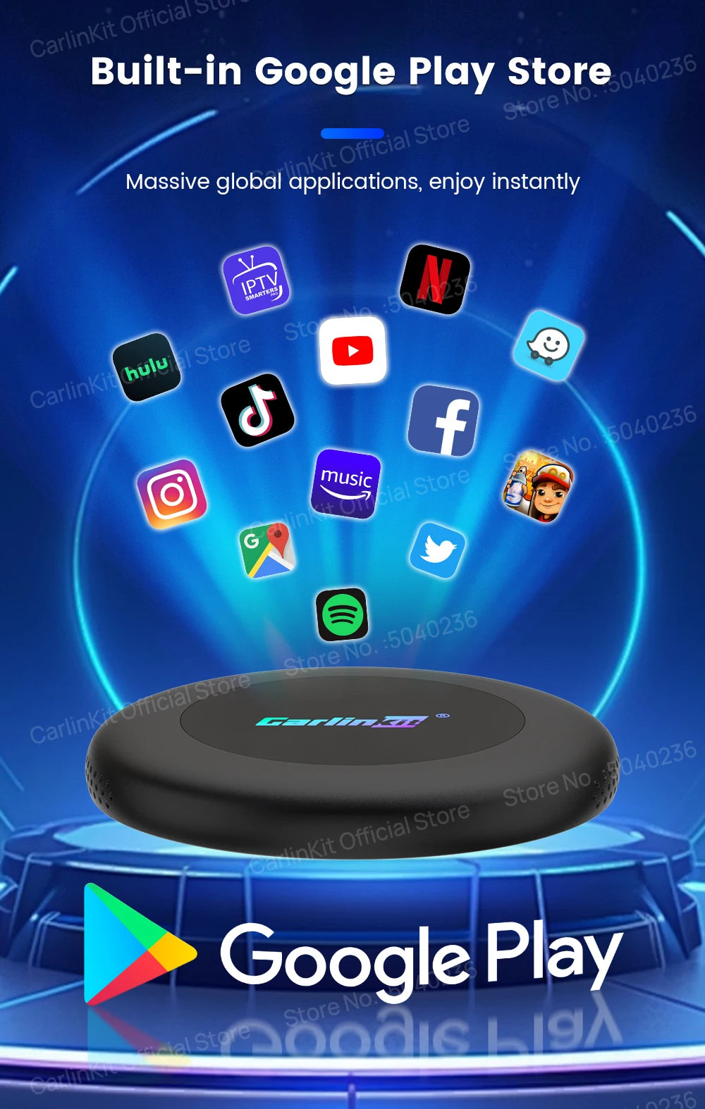 CarlinKit Android 15 Ultra2 8+128GB brezžični CarPlay AI Box