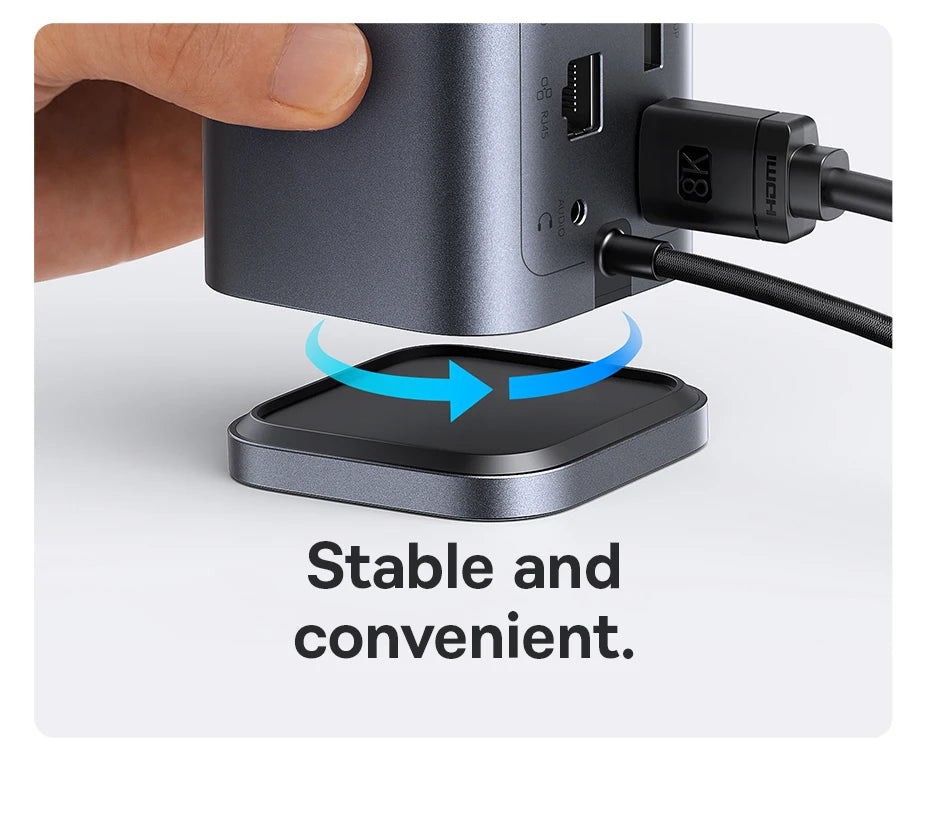 Baseus 11‑v‑1 zvezdišče USB‑C | DP 4K@60Hz, HDMI, trojni zaslon, RJ45, PD 100W, priklopna postaja USB 3.1