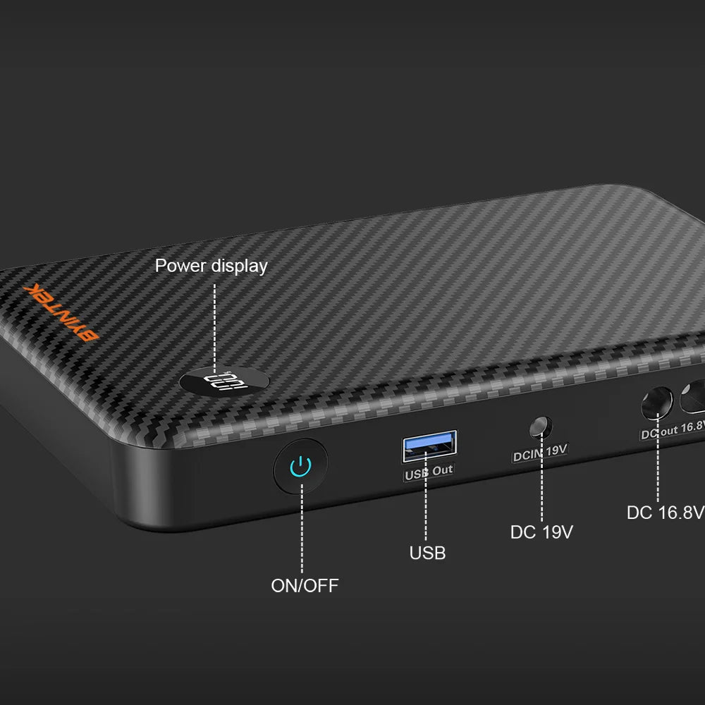 BYINTEK Power Bank for Projectors – 20,000mAh Portable Battery with USB-C PD Fast Charging
