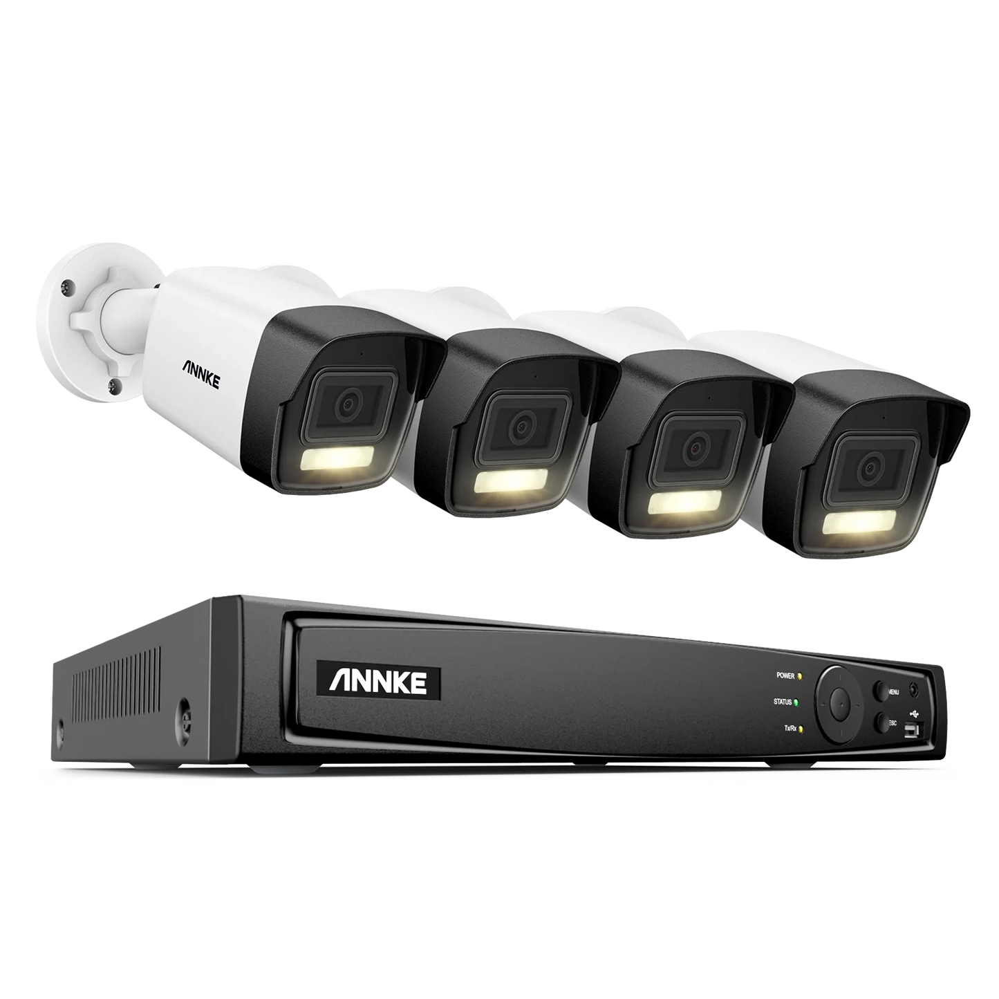 ANNKE 4K Dual-Light PoE CCTV sistem | 8CH H.265+, 2,8 mm leča, zaznavanje ljudi in vozil
