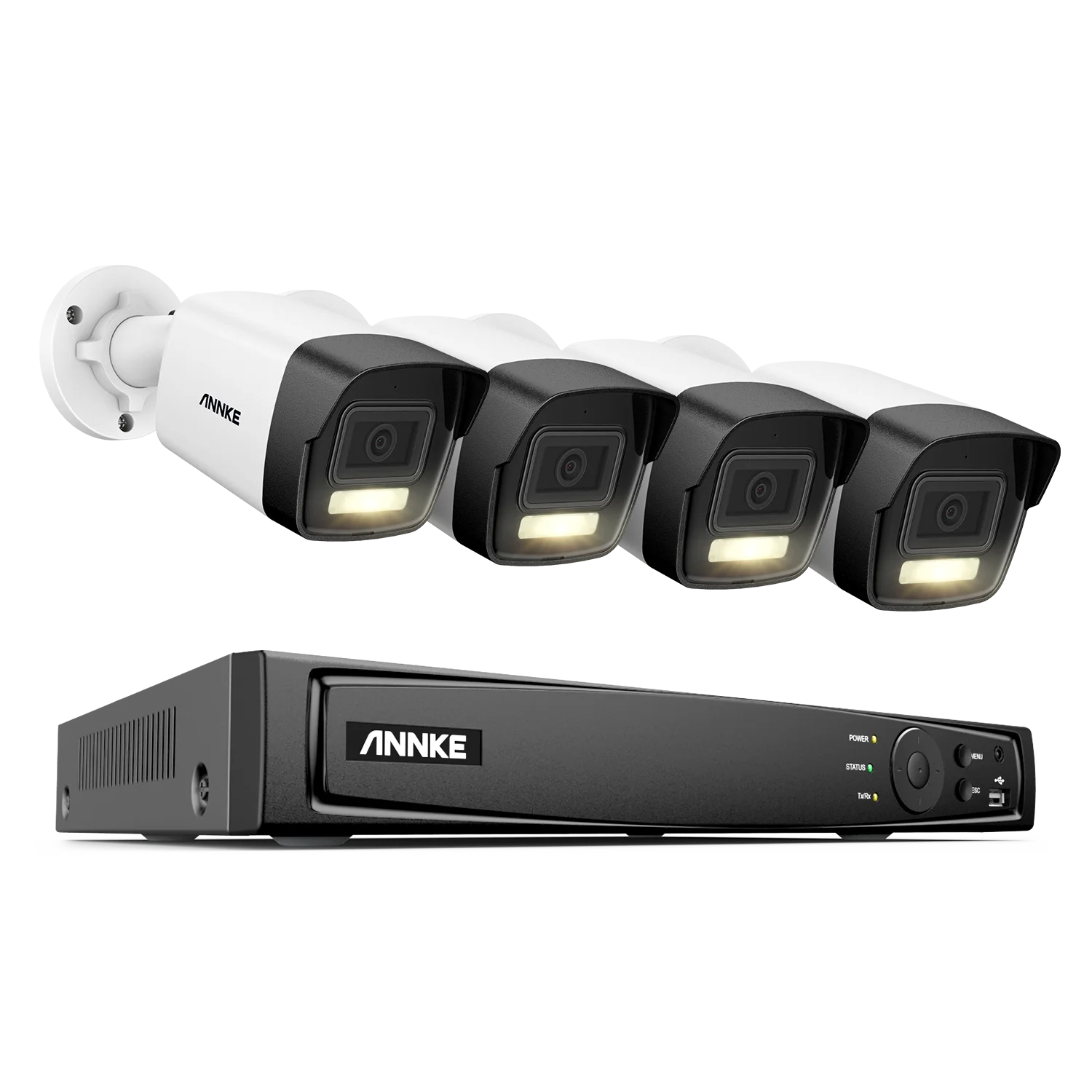 ANNKE 4K Dual-Light PoE CCTV sistem | 8CH H.265+, 2,8 mm leča, zaznavanje ljudi in vozil